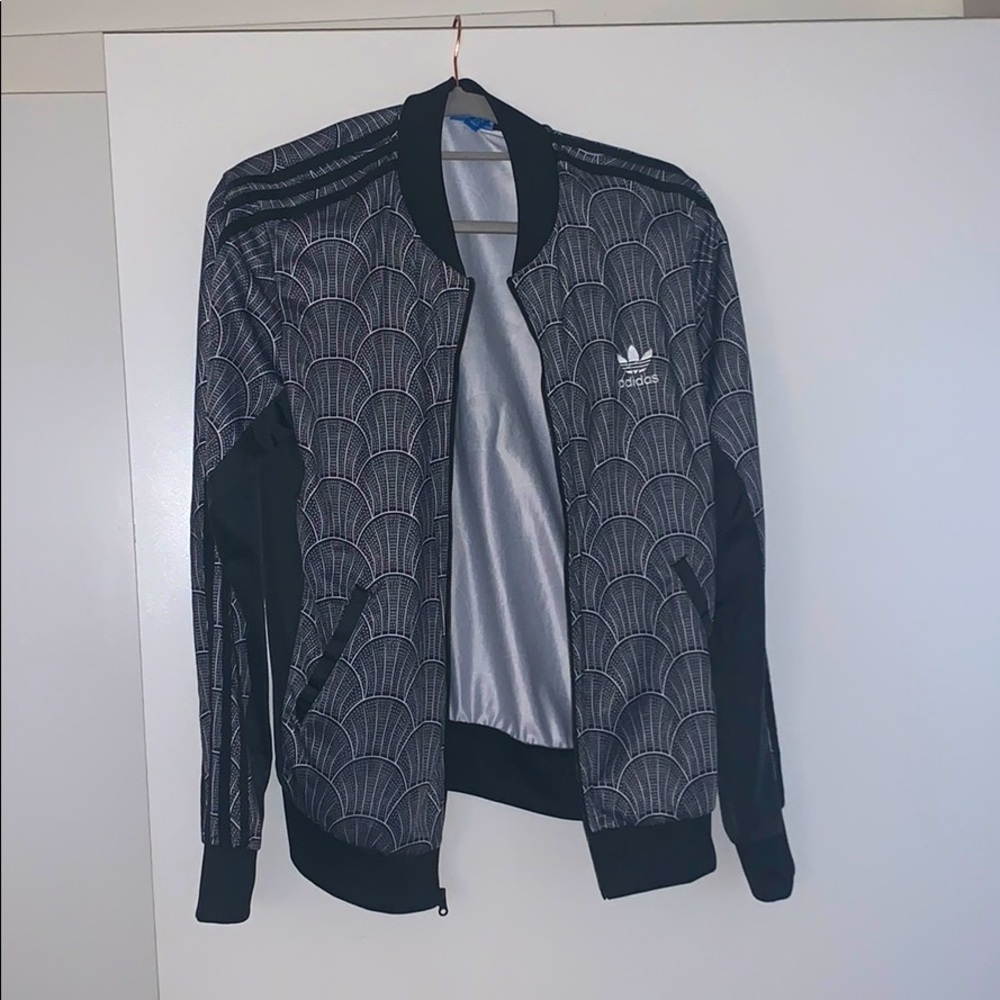 Adidas track suit zip up